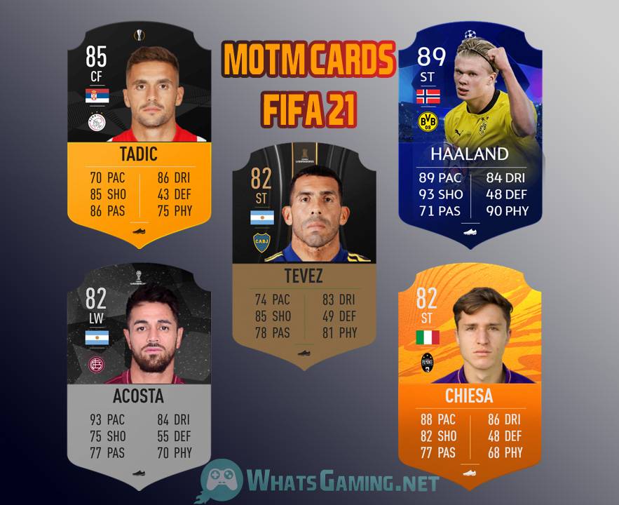 FIFA 21 MOTM-Karten