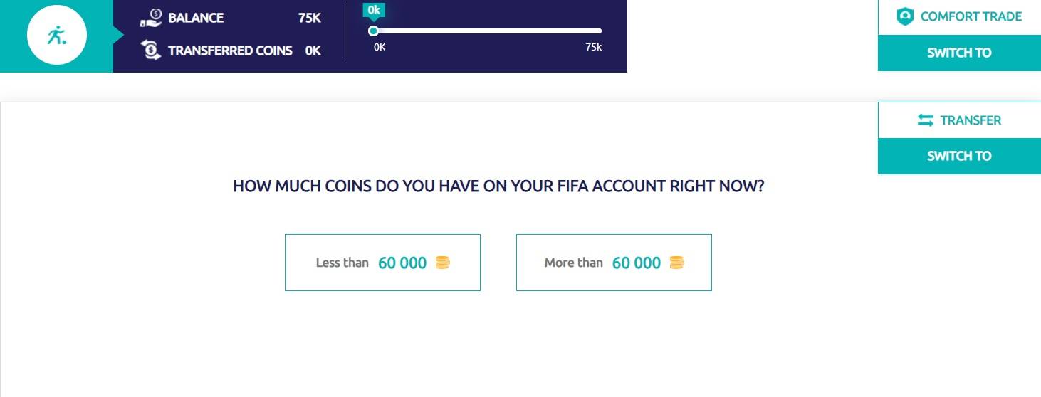 Player Auction how much coins in balance