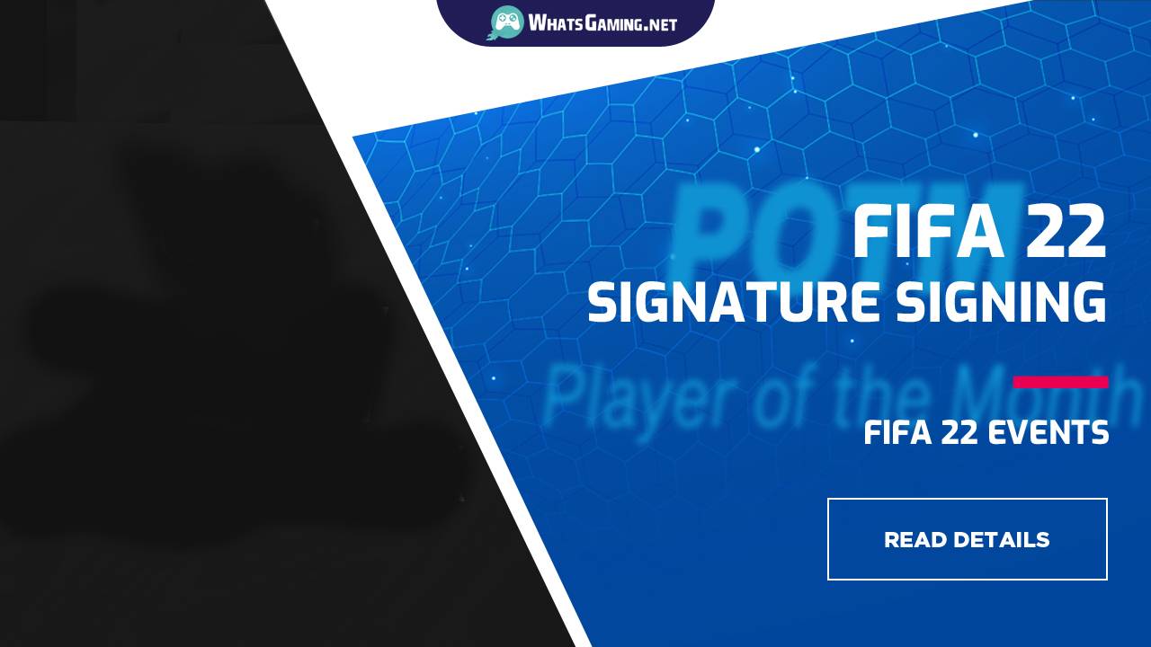 FIFA 22 – Unterschrift Unterzeichnung