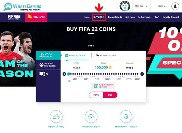 Comprar monedas FIFA