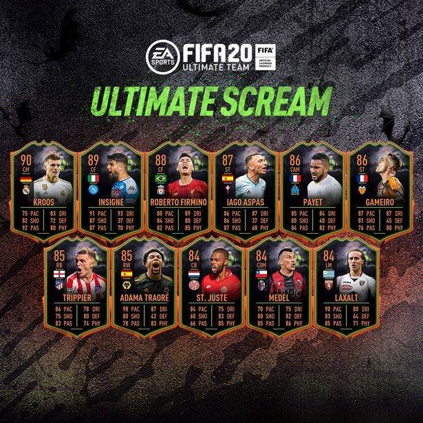 Tarjeta de Halloween de FIFA 20 Scream Cards